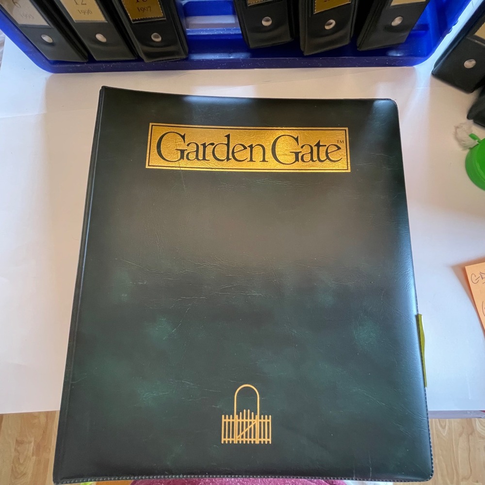 Garden Gate Magazine Binder 1998 Issues 19-24 Dark Green Illustrated Guide Set